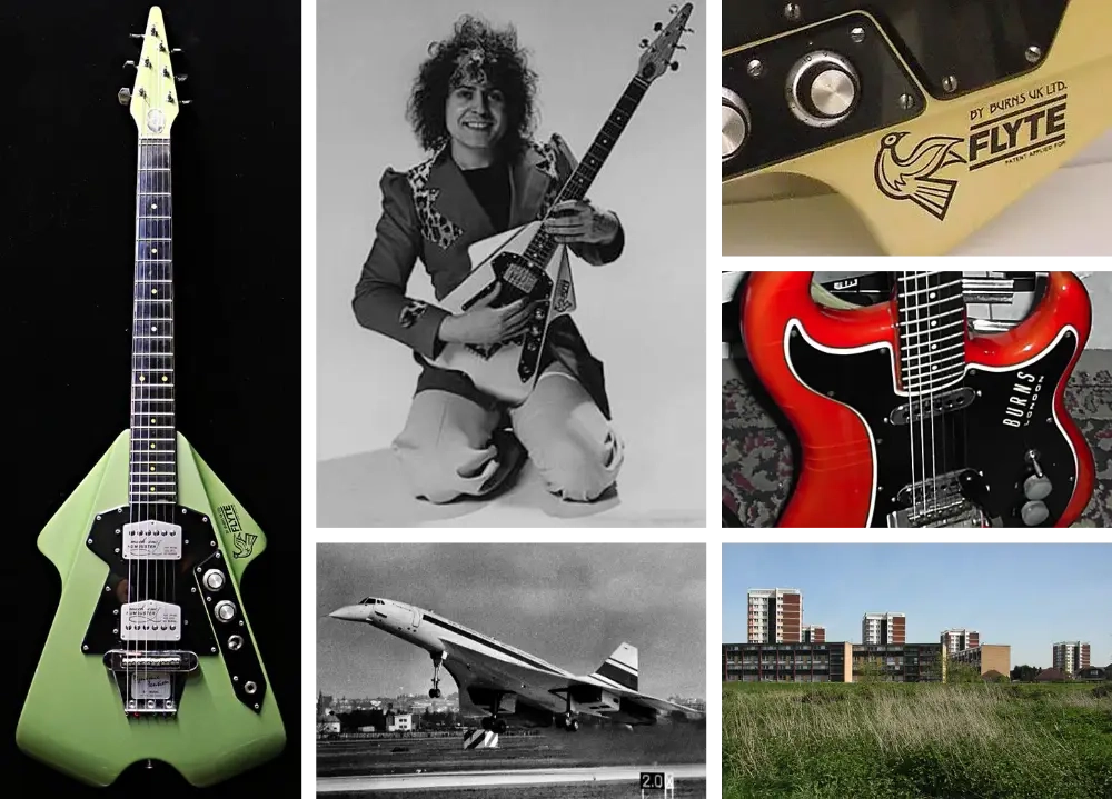 Burns Guitars, Marc Bolan, Concorde and Mardyke Estate