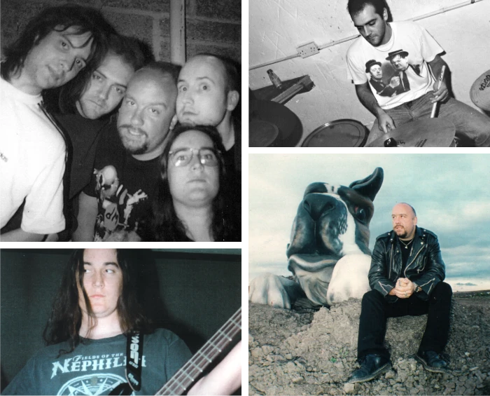 Freak Scene 1990s: Paul, Kevin, Glen, Bob and Stuart